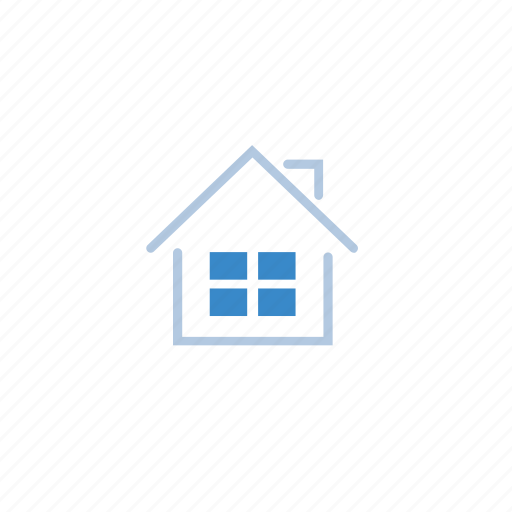 Blue, home, store, mortgage, house icon - Download on Iconfinder