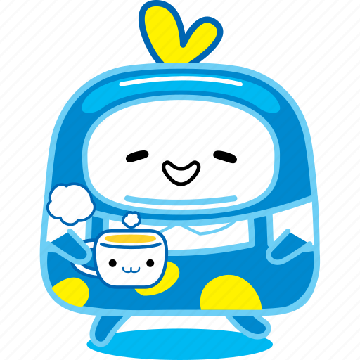 Cute, character, barista, face, happy, cartoon, smile icon - Download on Iconfinder