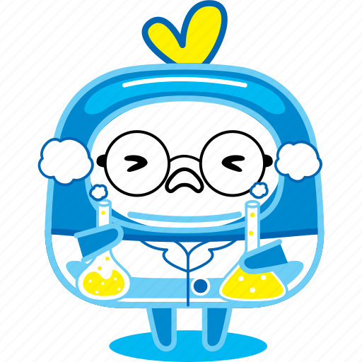Cute, character, chemist, smile, cartoon, happy, face icon - Download on Iconfinder