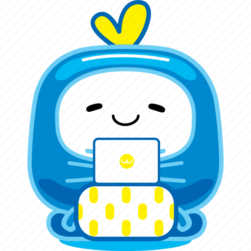 Cute, character, designer, computer, drawing, creativity, work icon - Download on Iconfinder