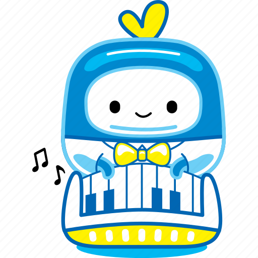Cute, character, pianist, piano, music, musician, concert icon - Download on Iconfinder