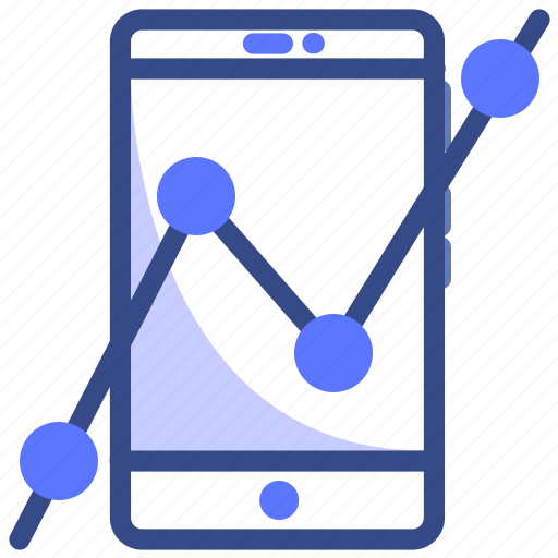 Analytics, graph, mobile, phone, smartphone, statistics icon - Download on Iconfinder