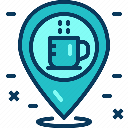 Cafe, coffee, drink, location, map, pin, place icon - Download on Iconfinder