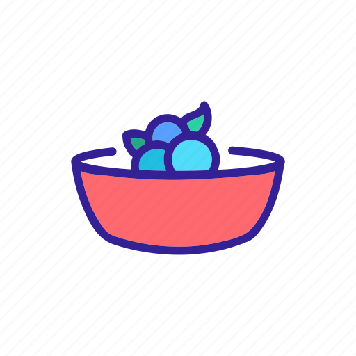 Berry, blueberries, blueberry, bowl, food, ice, yogurt icon - Download on Iconfinder