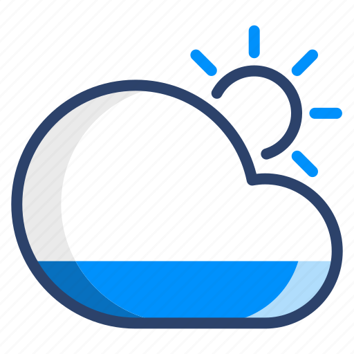 Cloudy, weather, clouds, partly cloudy, weather forecast, vector icon - Download on Iconfinder