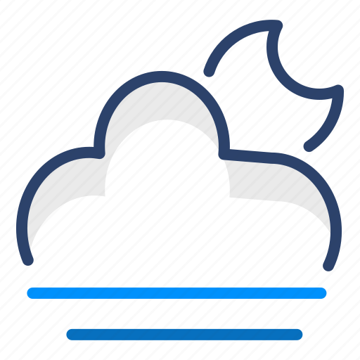 Night, wind, breeze, cloud, weather, vector, illustration icon - Download on Iconfinder