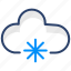 snowfall, cloud, snow, snowflake, winter, vector, illustration, concept 