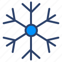 snowflake, snow, flake, weather, vector, illustration, concept