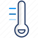 thermometer, temperature, weather, vector, illustration, concept