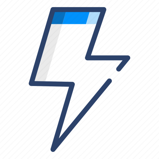 Thunder, bolt, electricity, energy, lightning, vector, illustration icon - Download on Iconfinder