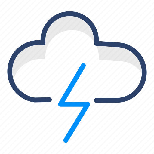 Thunderstorm, lightning, rain, raining, storm, thunder, weather icon - Download on Iconfinder