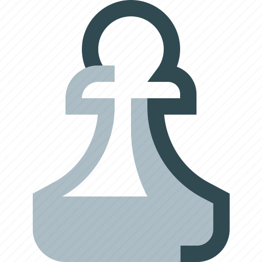 Pawn, white, chess, piece icon - Download on Iconfinder