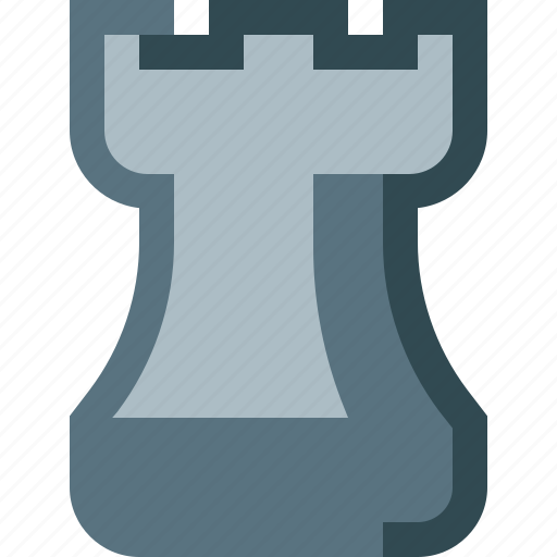 Rook, black, castle, chess icon - Download on Iconfinder