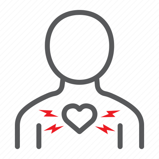 Ache, attack, body, chest, heart, pain, sickness icon - Download on Iconfinder