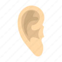 deaf, ear, human, part, sense, shape, sound