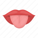body, lips, organ, part, person, tongue