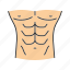 abdomen, abs, body part, male, muscle, naked, torso 