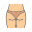 back, body part, butt, buttock, female, muscle, underwear 