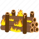 bonfire, fire, campfire, camping, flame, camp, wood, burn, decoration