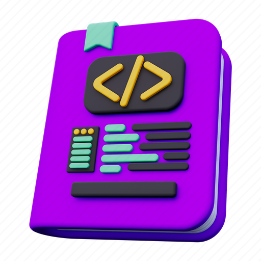 Programming book, learning, education, book, knowledge, magazine, ebook icon - Download on Iconfinder