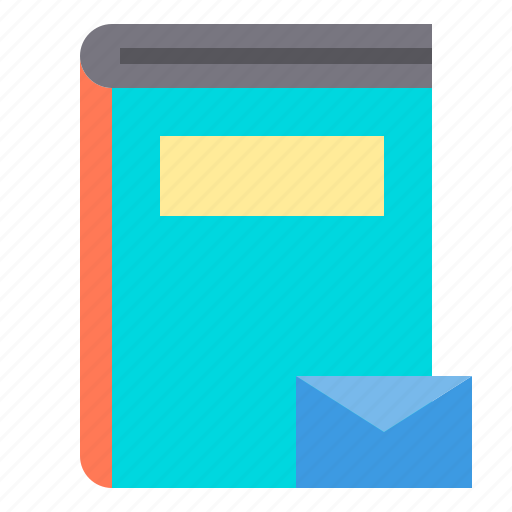 Agenda, book, business, email, letter, mail, notebook icon - Download on Iconfinder