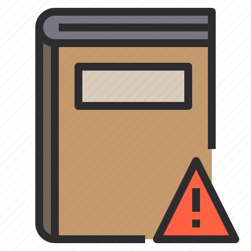 Book, caution, danger icon - Download on Iconfinder