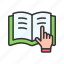 book finger, page, read, hold, page-turn, bookmark, follow, turn 