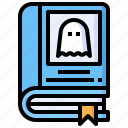 ghost, spellbook, book, education, read