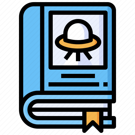 Science, fiction, spaceship, education, book, ufo icon - Download on Iconfinder