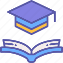 education, book, school, graduation, hat