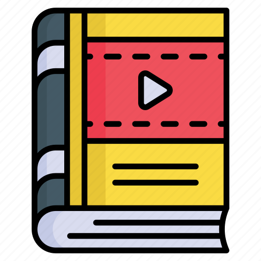 Video, book, educational, knowledge, learning, course, booklet icon - Download on Iconfinder