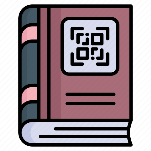 Qr, code, book, knowledge, education, qr code, information icon - Download on Iconfinder