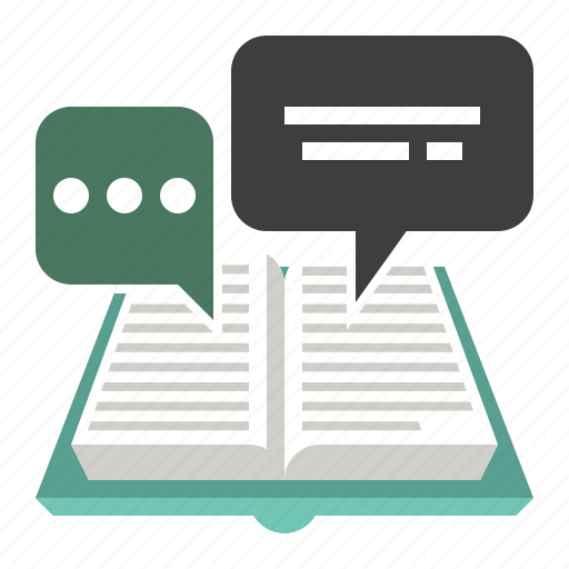Book, dialogue, quotes, sentences icon - Download on Iconfinder