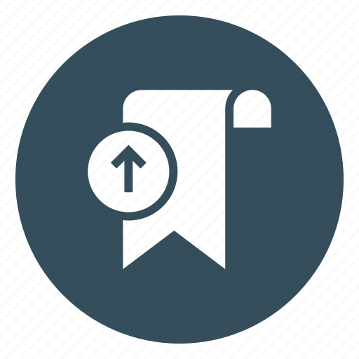 Bookamark, favorite, ribbon, tag, upload icon - Download on Iconfinder