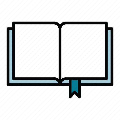 Book, bookmark, copybook, open, pages, study, white pages icon - Download on Iconfinder