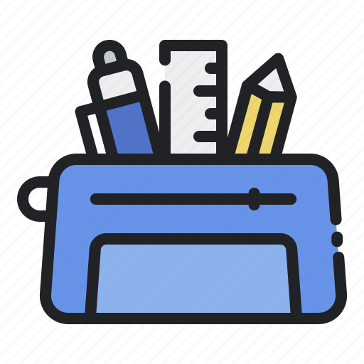 Pencil, case, school, education, office, ruler icon - Download on Iconfinder