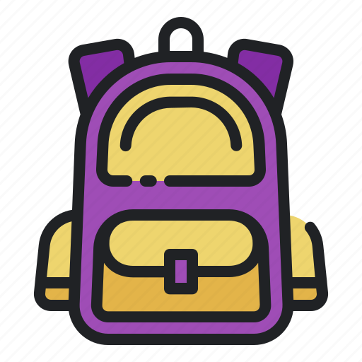 School, bag, education, backpack, student icon - Download on Iconfinder