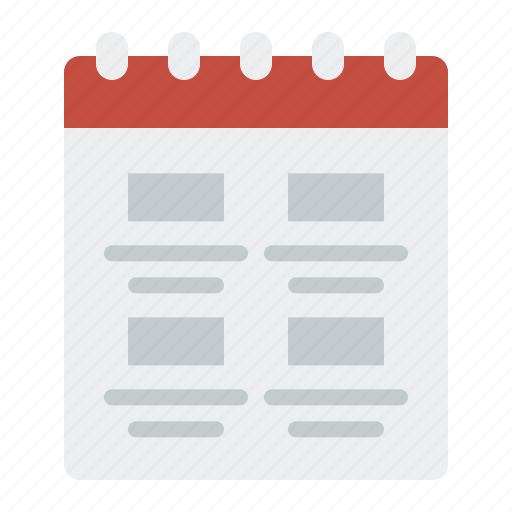 Planner, schedule, organizer, note, timetable, journal icon - Download on Iconfinder