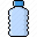 bottle, beverage, water, glass, drink