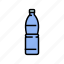 drink, water, plastic, bottle, empty, blue 