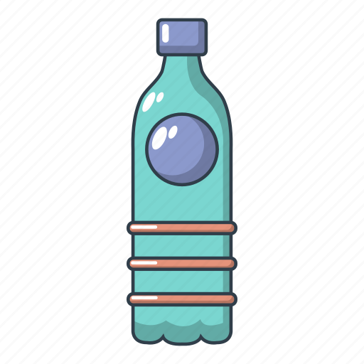 Bottle, cartoon, logo, mineral, object, plastic, water icon - Download on Iconfinder