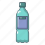 bottle, cartoon, logo, mineral, object, plastic, water 