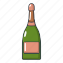 alcohol, beverage, bottle, cartoon, champagne, logo, object
