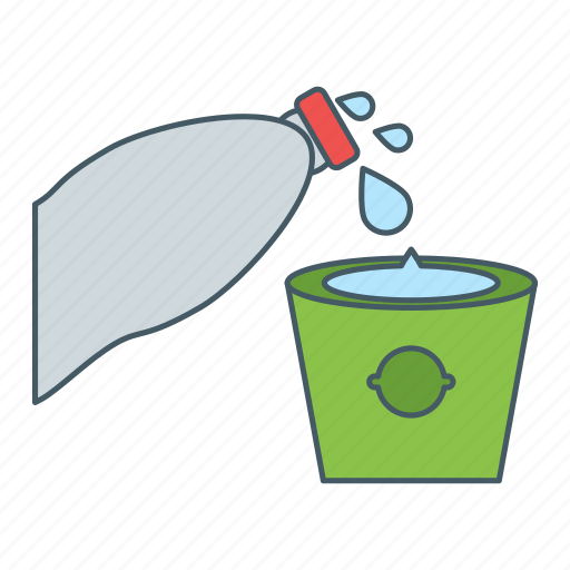 Bottle, drink, fill, glass, water icon - Download on Iconfinder