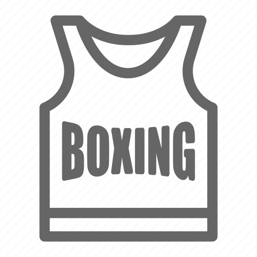 Boxing, exercise, fitness, gym, shirt, vest icon - Download on Iconfinder