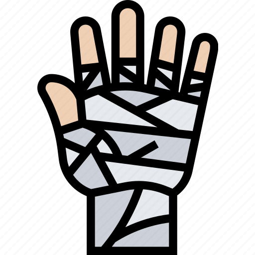 Bandages, boxing, hand, fighter, training icon - Download on Iconfinder