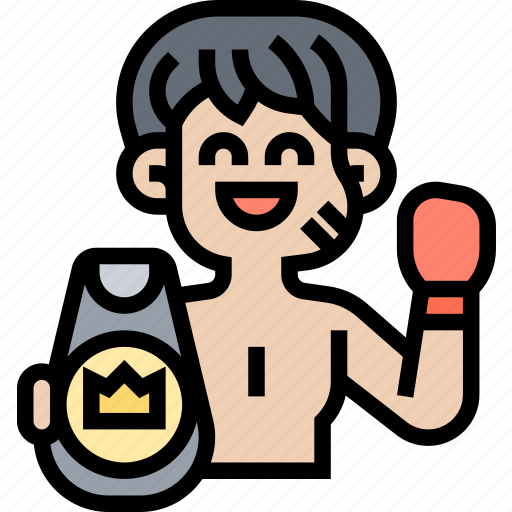 Champions, winner, belt, boxing, sports icon - Download on Iconfinder