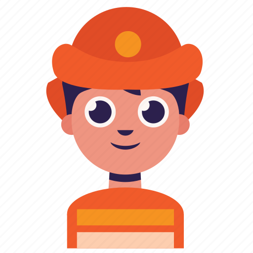 Boy, business, cartoon, cute, fire, occupation, work icon - Download on Iconfinder