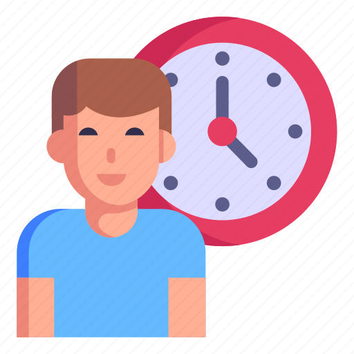 Punctual employee, job hours, on time, employee time, working hours icon - Download on Iconfinder