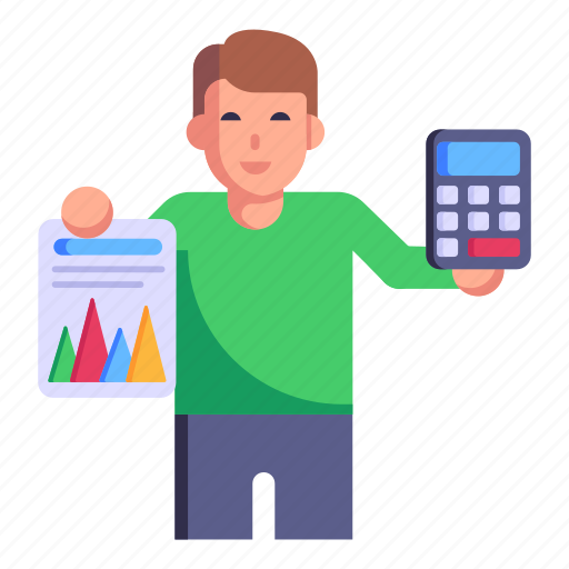 Bookkeeper, accountant, business accounting, business calculations, accounts manager icon - Download on Iconfinder